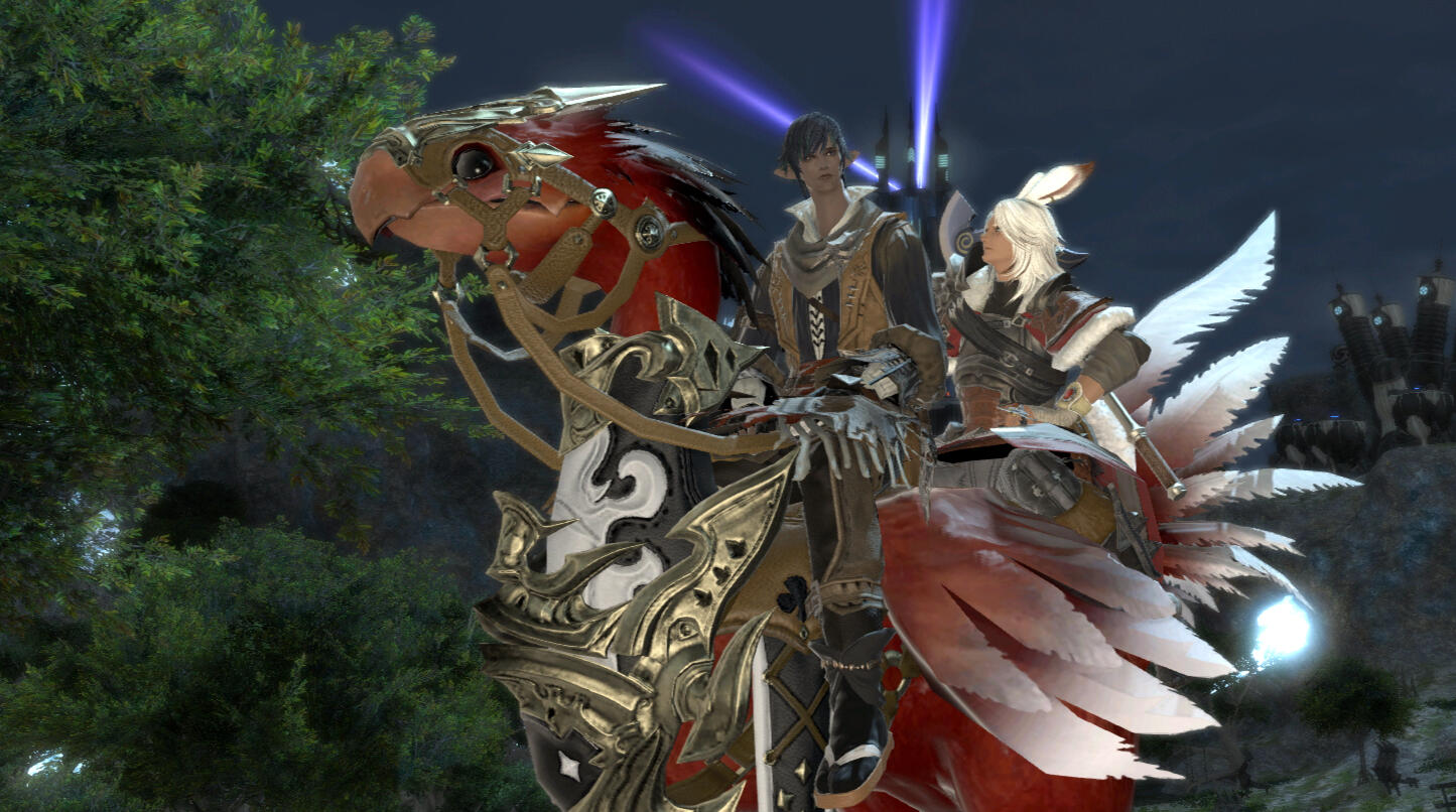 Ludo and Harrow with Bebe, somewhere in Northern Thanalan